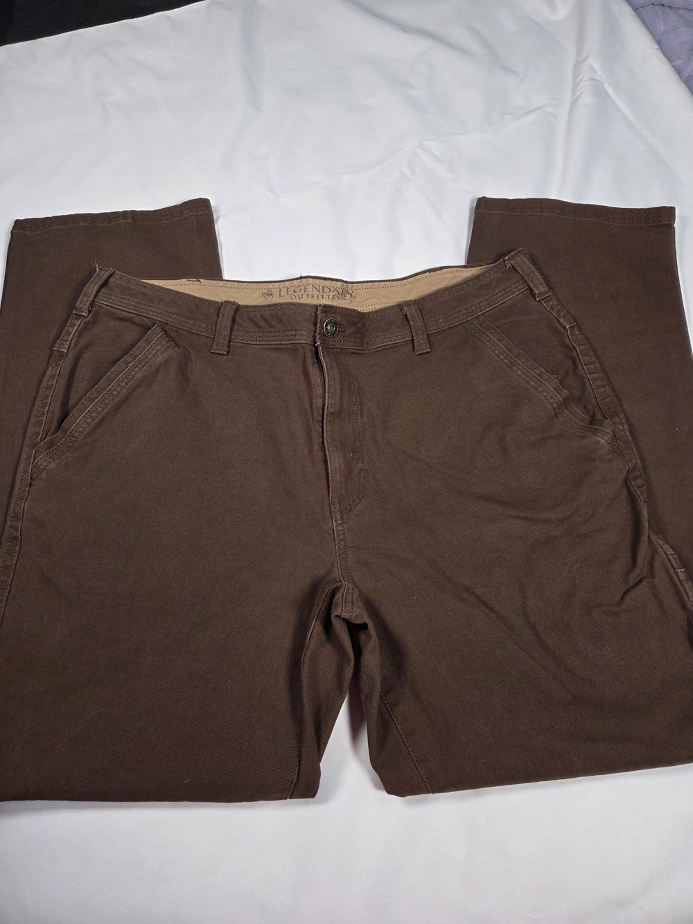 Men's Brown Cargo Pants with Classic Fit